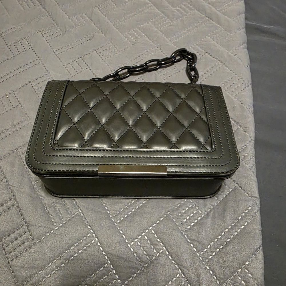 Quilted Black Chain Bag